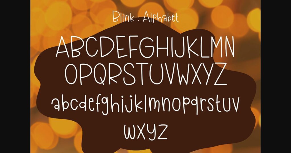 Blink Font Poster 5