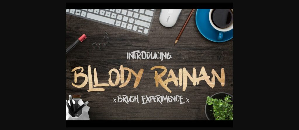 Bllody Rainan Font Poster 3