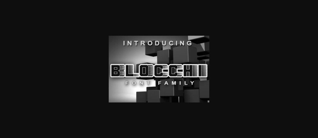 Blocchi Font Poster 1