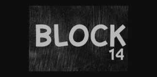 Block 14 Font Poster 1