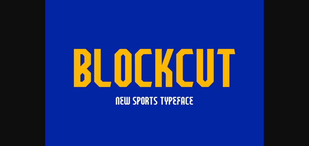 Blockcut Font Poster 3