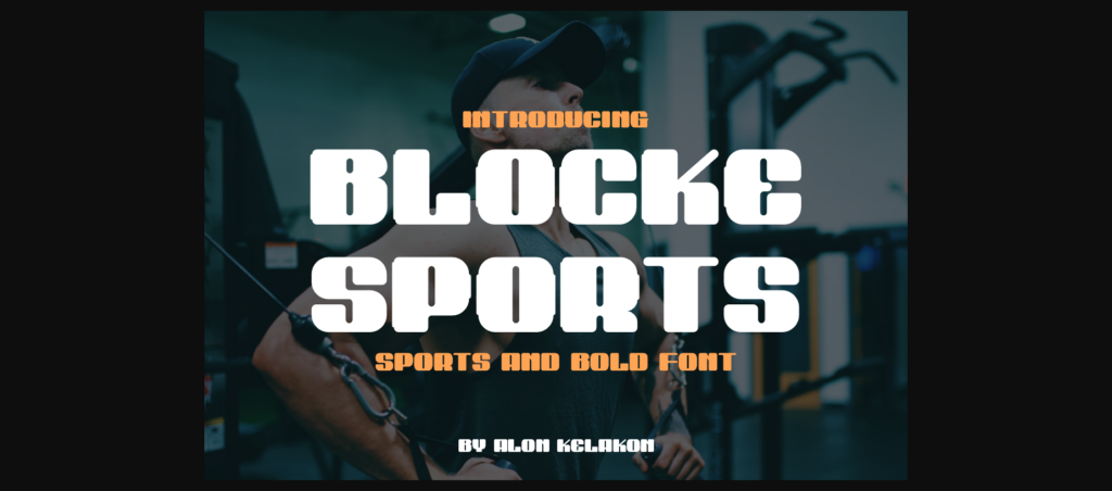 Blocke Sports Font Poster 1