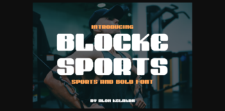 Blocke Sports Font Poster 1