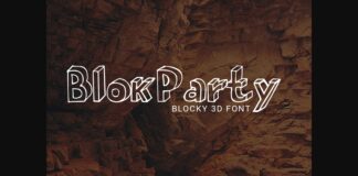 BlokParty Font Poster 1