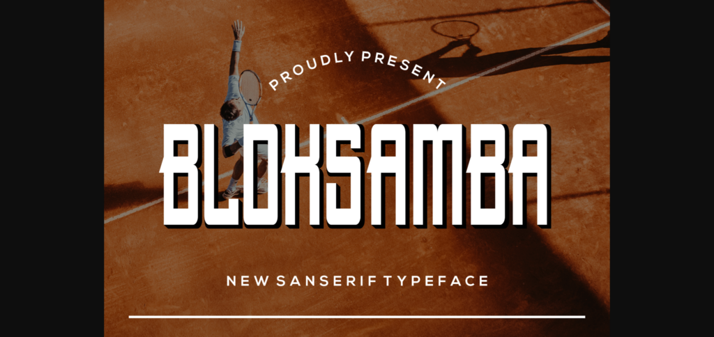 Bloksamba Font Poster 3