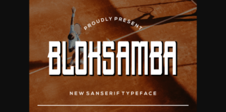 Bloksamba Font Poster 1