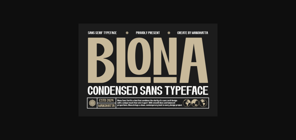 Blona Font Poster 3