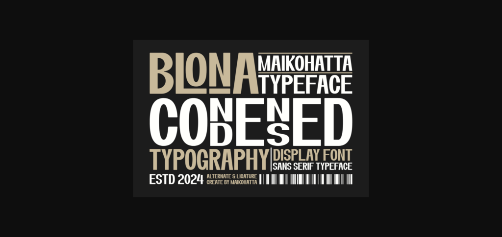 Blona Font Poster 4