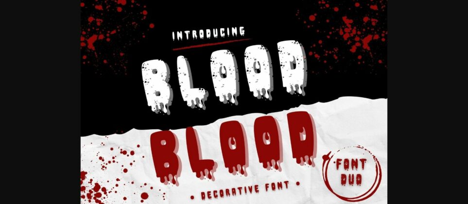 Blood Font Poster 3