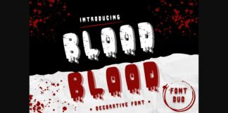 Blood Font Poster 1