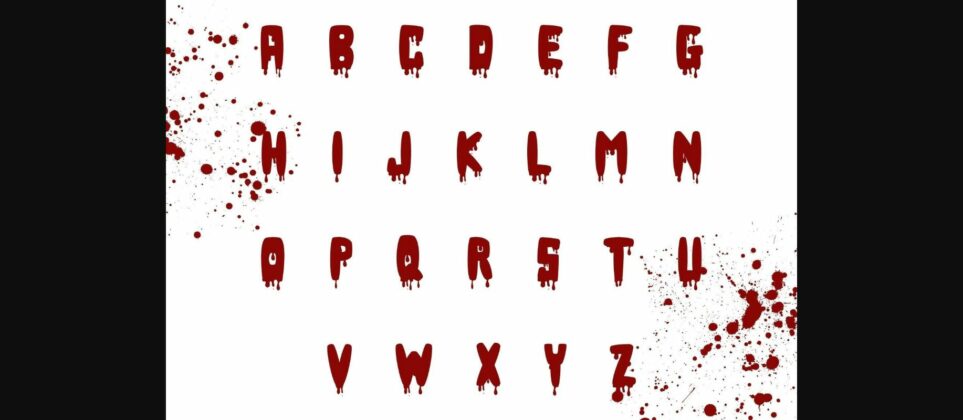 Blood Font Poster 4