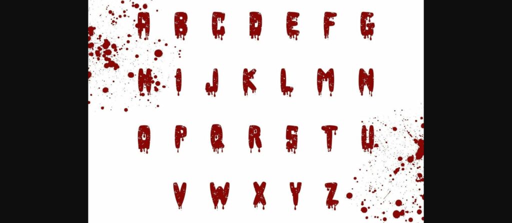 Blood Font Poster 5