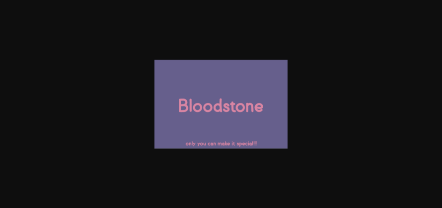 Bloodstone Font Poster 3