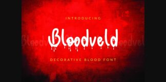 Bloodveld Font Poster 1