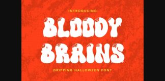 Bloody Brains Font Poster 1