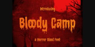 Bloody Camp Font Poster 1