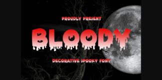 Bloody Font Poster 1