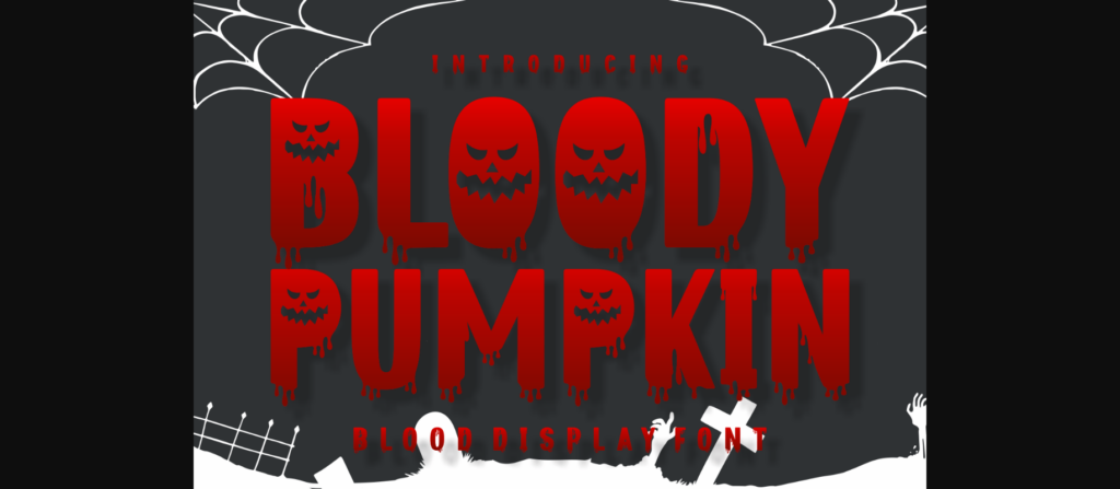 Bloody Pumpkin Font Poster 3