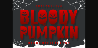 Bloody Pumpkin Font Poster 1