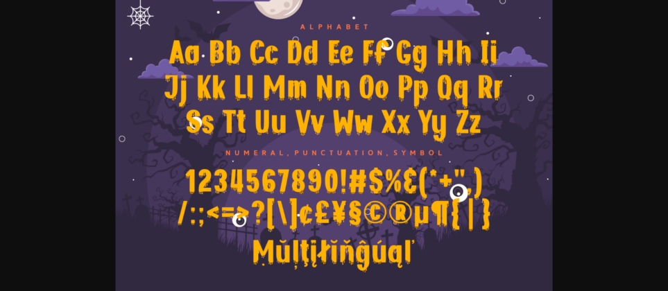 Bloody Pumpkin Font Poster 8