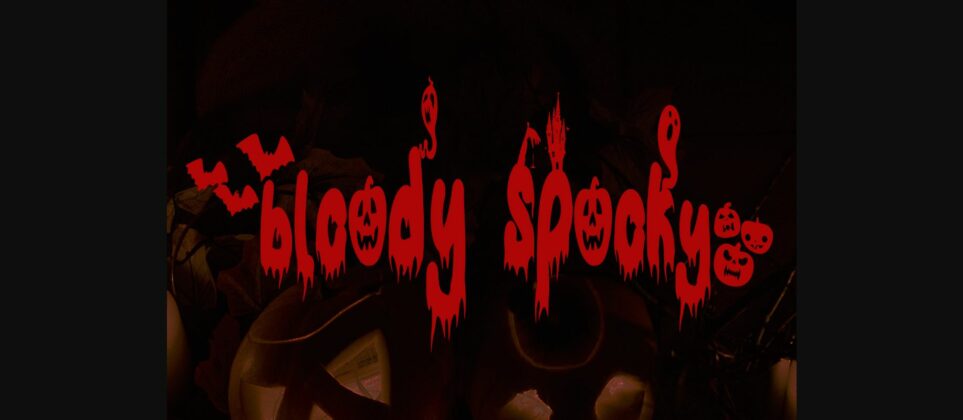 Bloody Spooky Font Poster 1