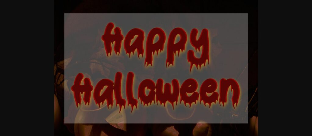 Bloody Spooky Font Poster 5