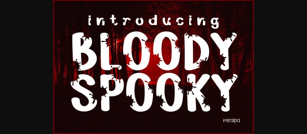 Bloody Spooky Font Poster 3