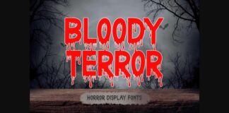 Bloody Terror Font Poster 1