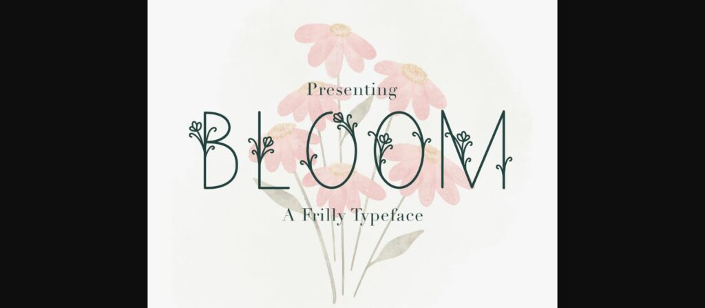 Bloom Font Poster 3