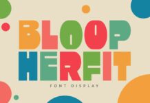 Bloop Herfit Font Poster 1