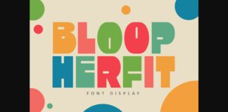 Bloop Herfit Font Poster 1