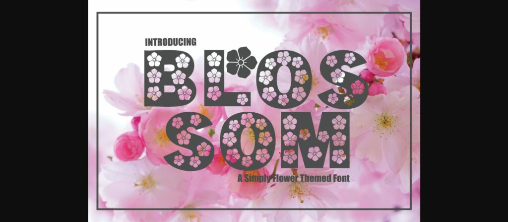 Blossom Font Poster 3