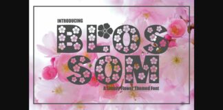 Blossom Font Poster 1