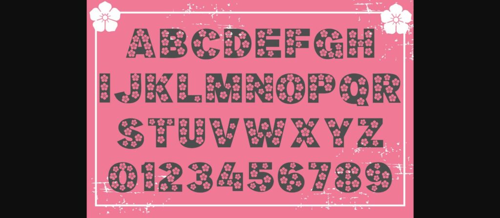 Blossom Font Poster 4