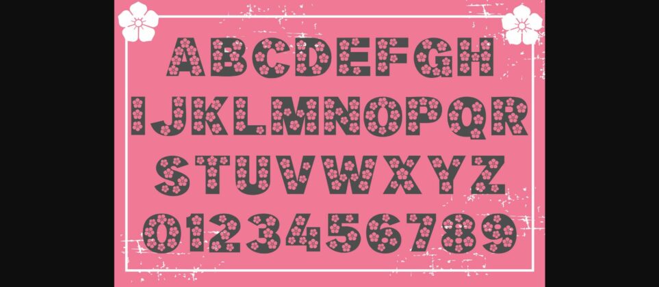 Blossom Font Poster 4