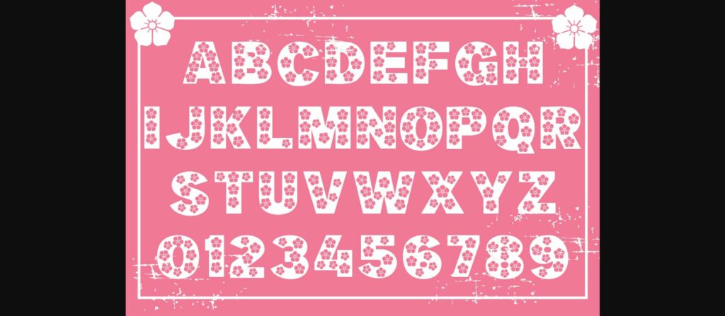 Blossom Font Poster 5