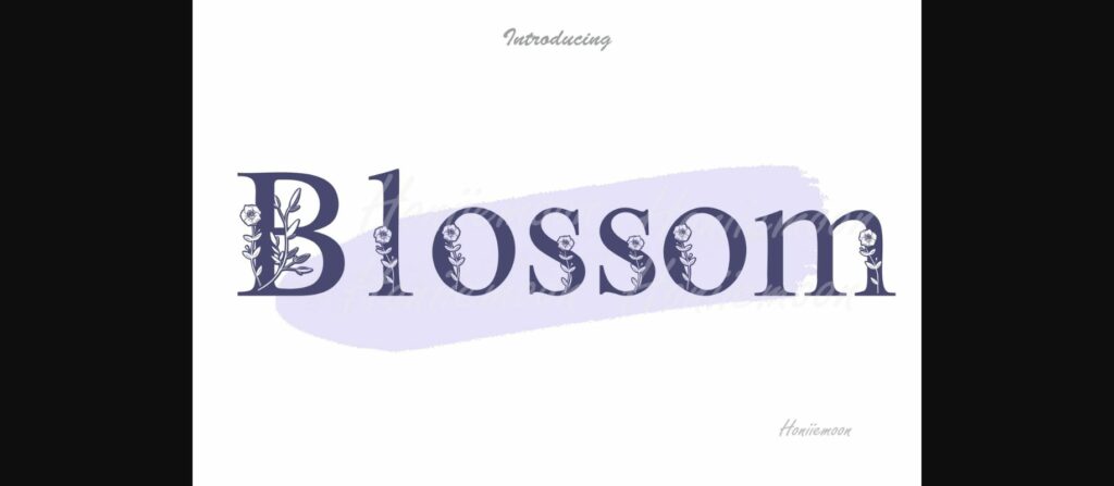 Blossom Font Poster 1