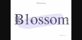 Blossom Font Poster 1