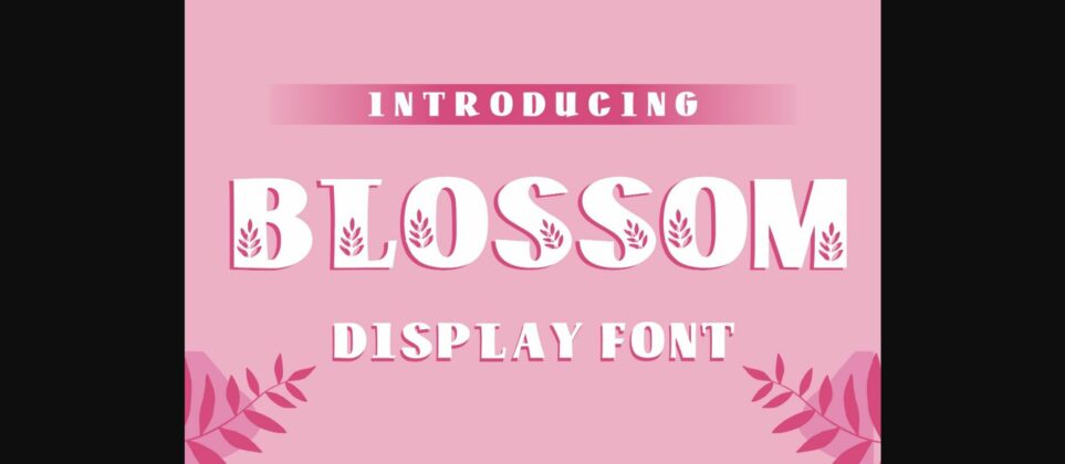 Blossom Font Poster 3