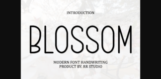 Blossom Font Poster 1