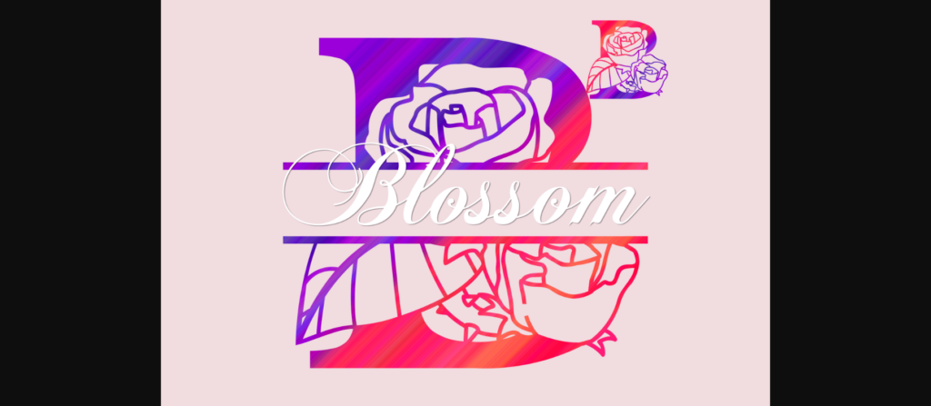 Blossom Split Font Poster 1