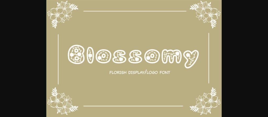 Blossomy Font Poster 3