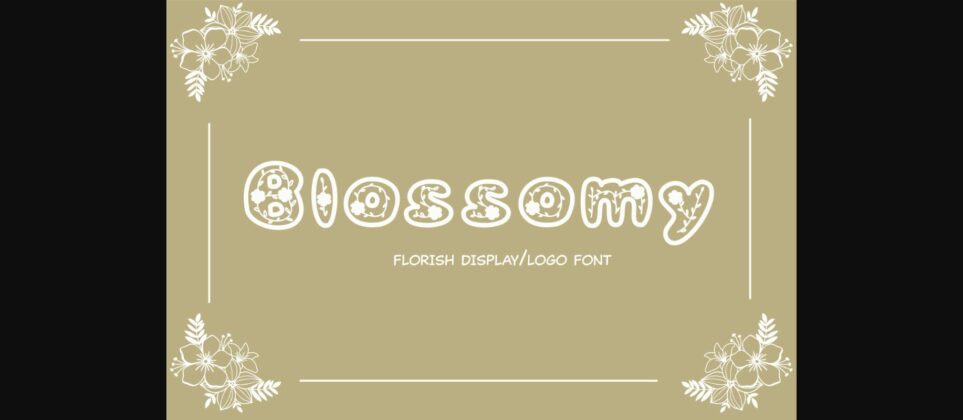 Blossomy Font Poster 1