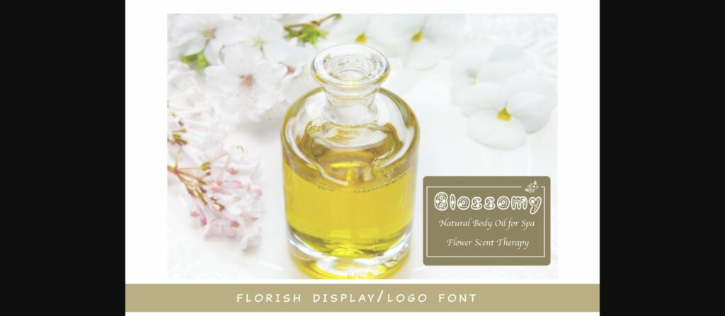 Blossomy Font Poster 4