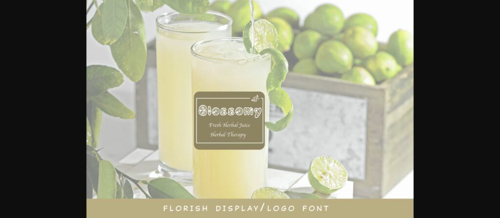 Blossomy Font Poster 6