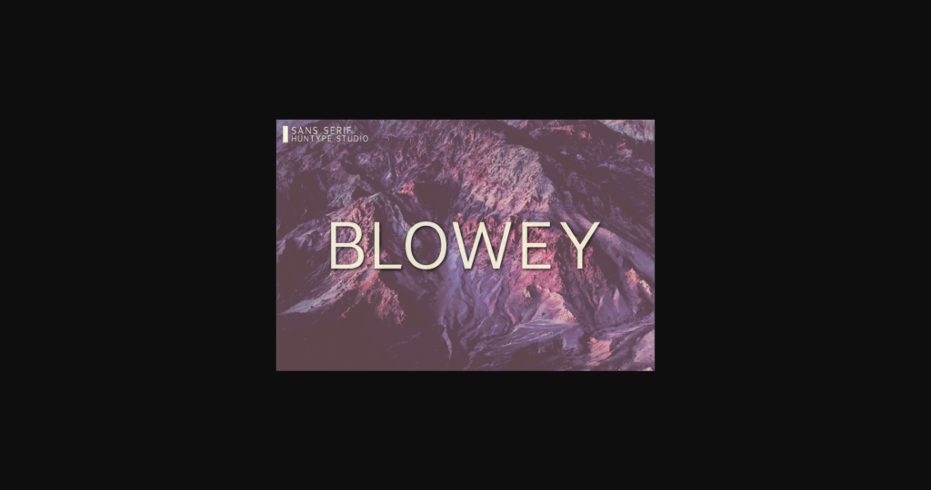 Blowey Font Poster 1