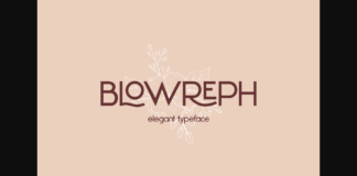 Blowreph Font Poster 1