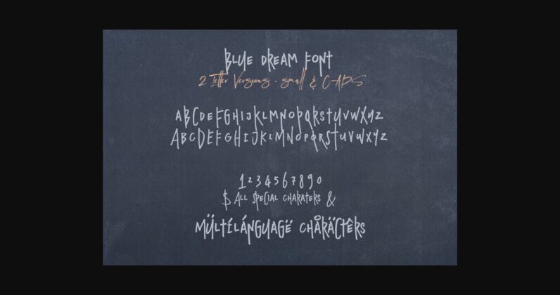 Blue Dream Font Poster 4