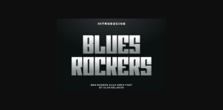 Blues Rockers Font Poster 1