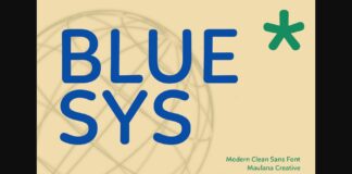 Bluesys Font Poster 1